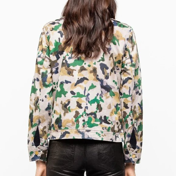 Zadig & Voltaire Kavy Watercolor Camo Jacket - Picture 4 of 6